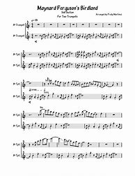 Image result for Birdland Trumpet Sheet Music