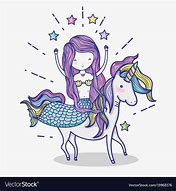 Image result for Unicorn and Mermaid Clip Art