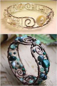 Image result for Handmade Wire Bangle Bracelets