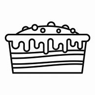 Image result for Chocolate Cake Outline