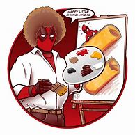 Image result for Deadpool Bob Ross Comic Groot