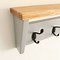 Image result for Wood Shelf with Coat Hooks