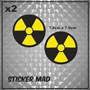 Image result for 1 Inch Radiation Stickers