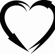 Image result for Heart Arrow Clip Art Black and White