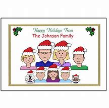 Image result for Cartoon Family Christmas Cards