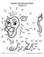 Image result for Lion Connect the Dots