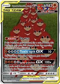 Image result for Knuckles Pokemon Card Meme Uganda