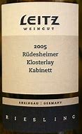 Image result for Weingut Josef Leitz Rudesheimer Klosterlay Riesling Auslese