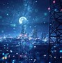 Image result for Blue Anime City Wallpaper