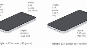 Image result for iPhone 13 Dimensions