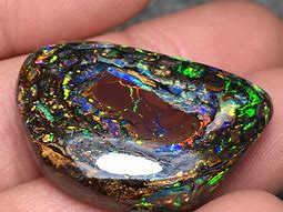Image result for Boulder Opal Gemstone