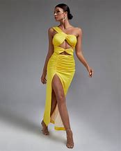 Image result for Fashion Nova Clothing Thigh Split Dresses