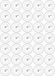 Image result for 1 Inch Circle Button Template
