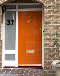 Image result for Orange Front Door