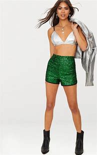 Image result for Sequin Hot Pants Outfits