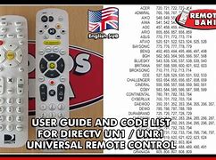 Image result for DirecTV Universal Remote Control Codes