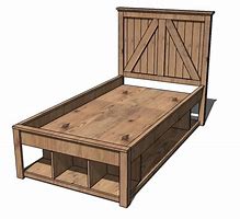 Image result for Queen Bed Frame with Drawers Plans