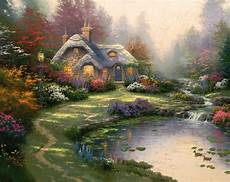 kinkade cottage painting everett s cottage kinkade studios kinkade cottage painting everett s cottage kinkade studios