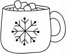 Image result for Hot Chocolate Clip Art Black and White