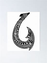 Image result for Pacific Islander Fish Hook Drawing