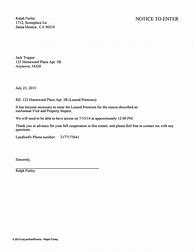 Image result for Rental Notice Letter to Landlord