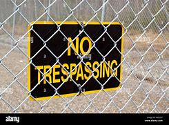 Image result for Hanging Chain No Trespassing Signs