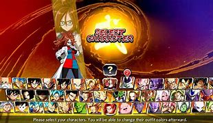 Image result for Dragon Ball Fighterz Character Select Screen