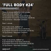 Image result for Full Body Workout WOD