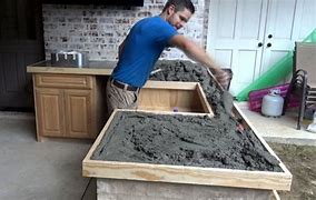 Image result for How to Make Concrete Bar Top