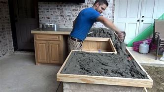 Image result for How to Build a Concrete Countertop