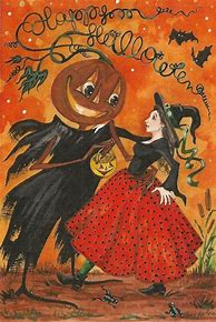 Image result for Vintage Halloween Fan Art