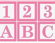 Image result for Metallic Pink ABC Blocks Clip Art