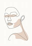 Image result for Continuous Line Drawing Girl