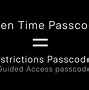 Image result for Restrictions Screen Time Passcode