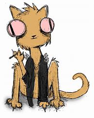 Image result for Cat Cartoon Characters Smoking