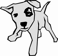 Image result for Dog Drawing Clip Art Black and White