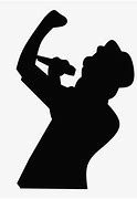 Image result for Person Singing Silhouette