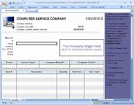Image result for Computer Service Invoice Template