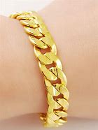 Image result for 24K Gold Bracelet Men