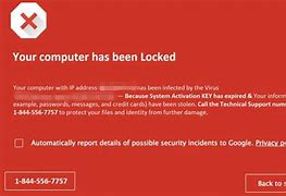 Image result for Computer Screen Scam