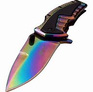 Image result for Pocket Sharp Rainbow Knife