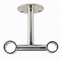 Image result for Double Curtain Rod Ceiling Mount Brackets