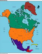 Image result for North America Map with Labels