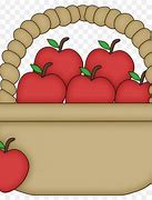 Image result for Basket of Five Apple's Clip Art