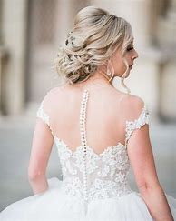 Image result for Button Back Wedding Dress