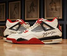 Image result for Jordan 4 Red Fire Red Red Lace