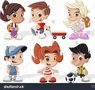 Image result for 6 Children Cartoon