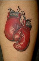 Image result for Colon Cancer Boxing Gloves Tattoo