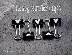 Image result for Mickey Mouse Binder Clips