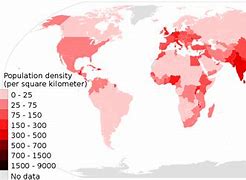 Image result for Map of World Population Density